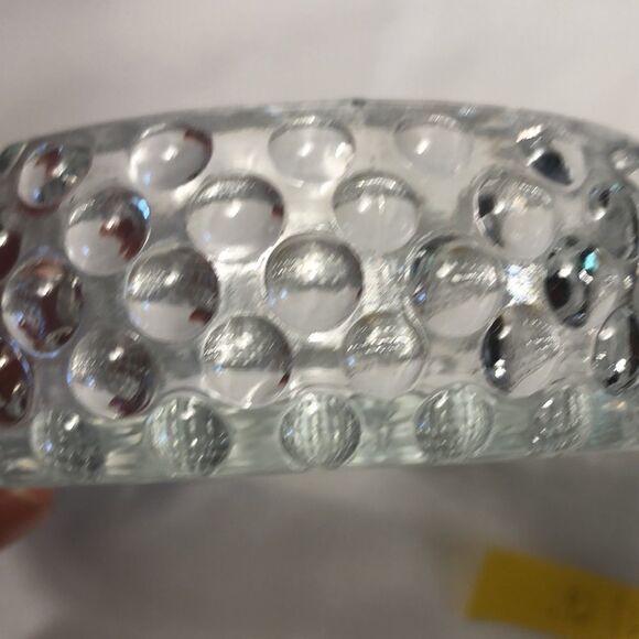 Vintage Glass Ashtray/Trinket Tray Non Smoking Home 4 3/4” X 1 1/4” - Picture 8 of 11